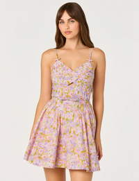 Isha Dress, Pink/Lilac Floral