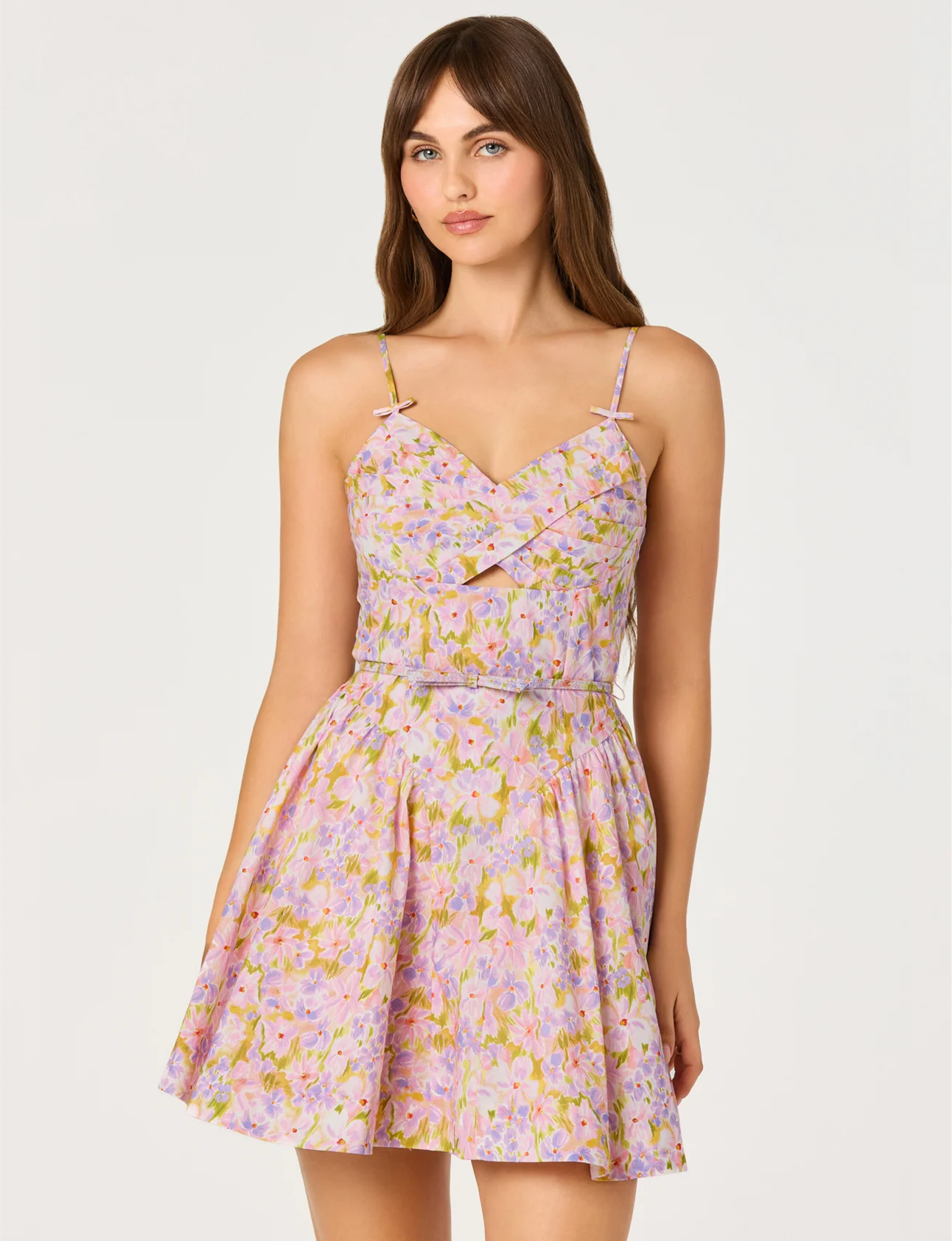 Isha Dress, Pink/Lilac Floral