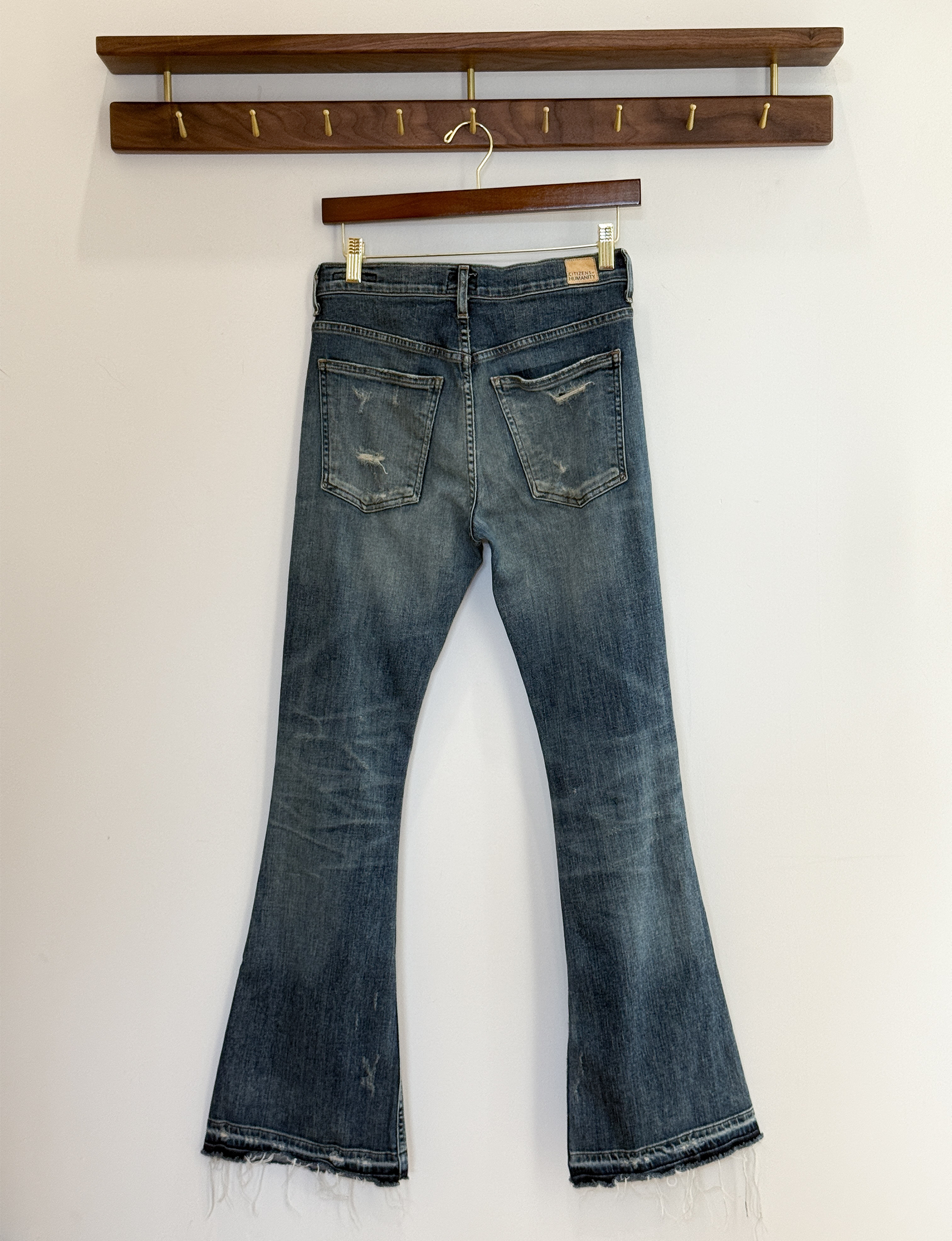 Citizens Of Humanity Drew Flip Flop Flare Jeans, Distressed Blue