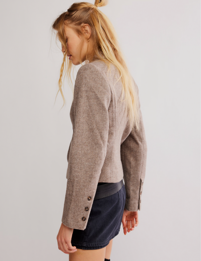 Whip Smart Blazer, Ivory