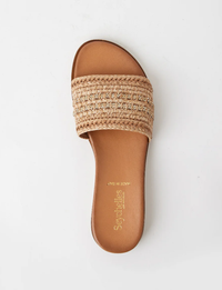 Destination Sandal, Natural Raffia