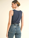 Cassidy Tank Top, Navy