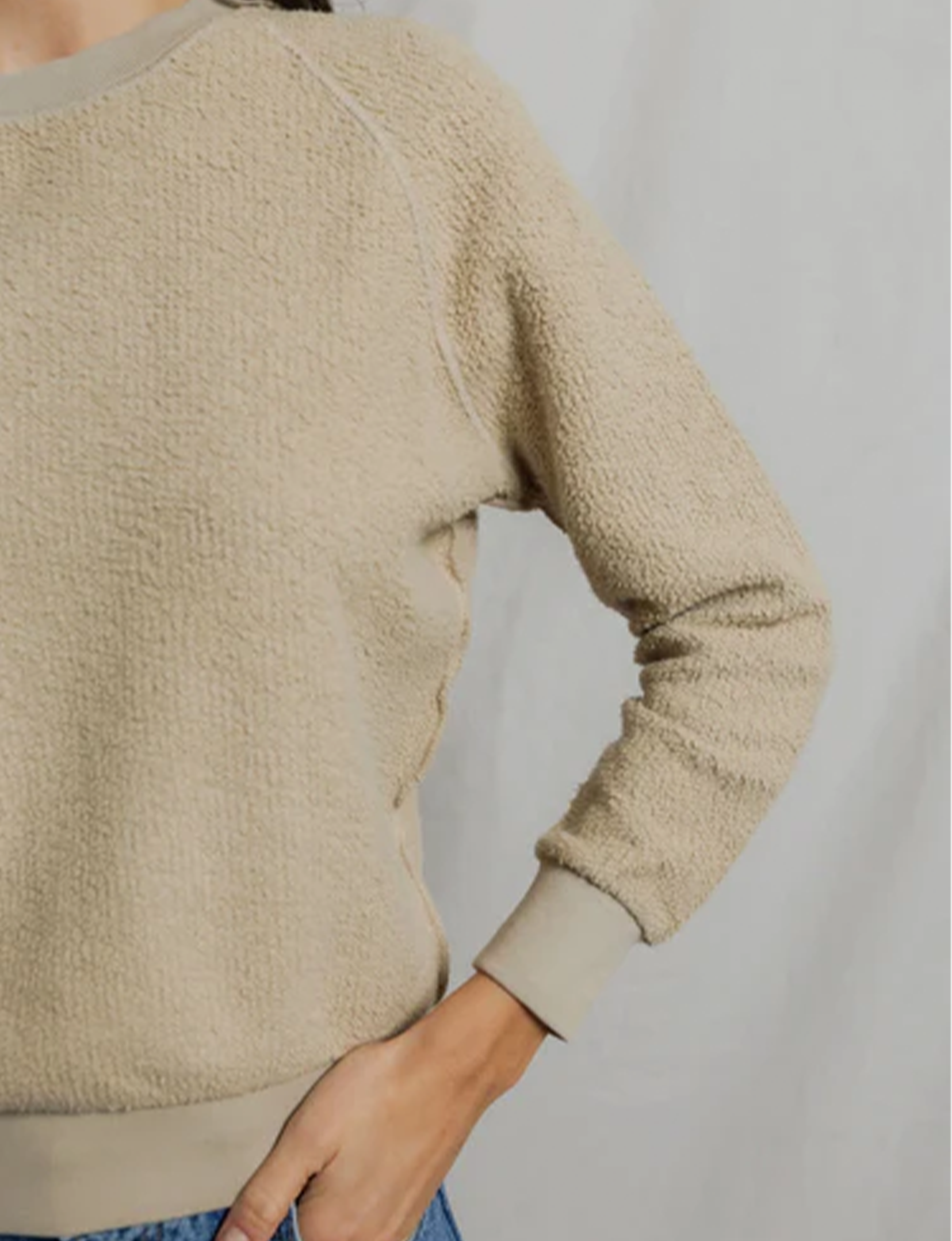Ziggy Inside Out Sweatshirt, Driftwood
