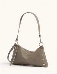 Kyle Small Handbag, Pewter/Brushed Silver