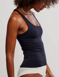 Clean Lines Racerback Cami, Black