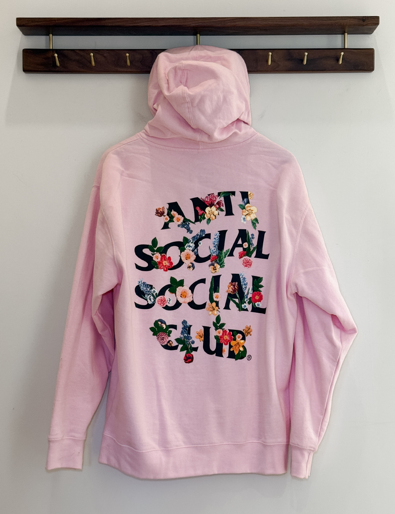 Anti Social Social Club Sick & Tired Hoodie, Pink/Floral