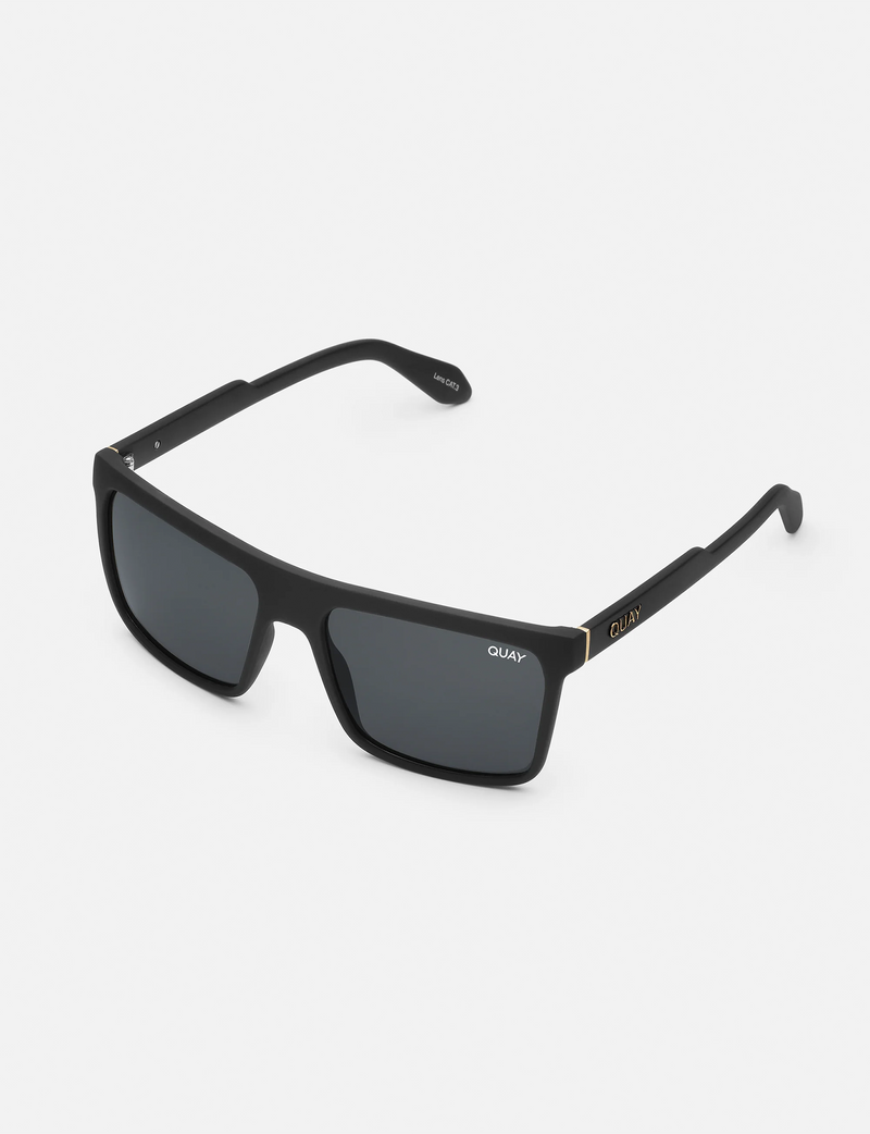 Let It Run Polarized Sunglasses, Matte Black/Smoke