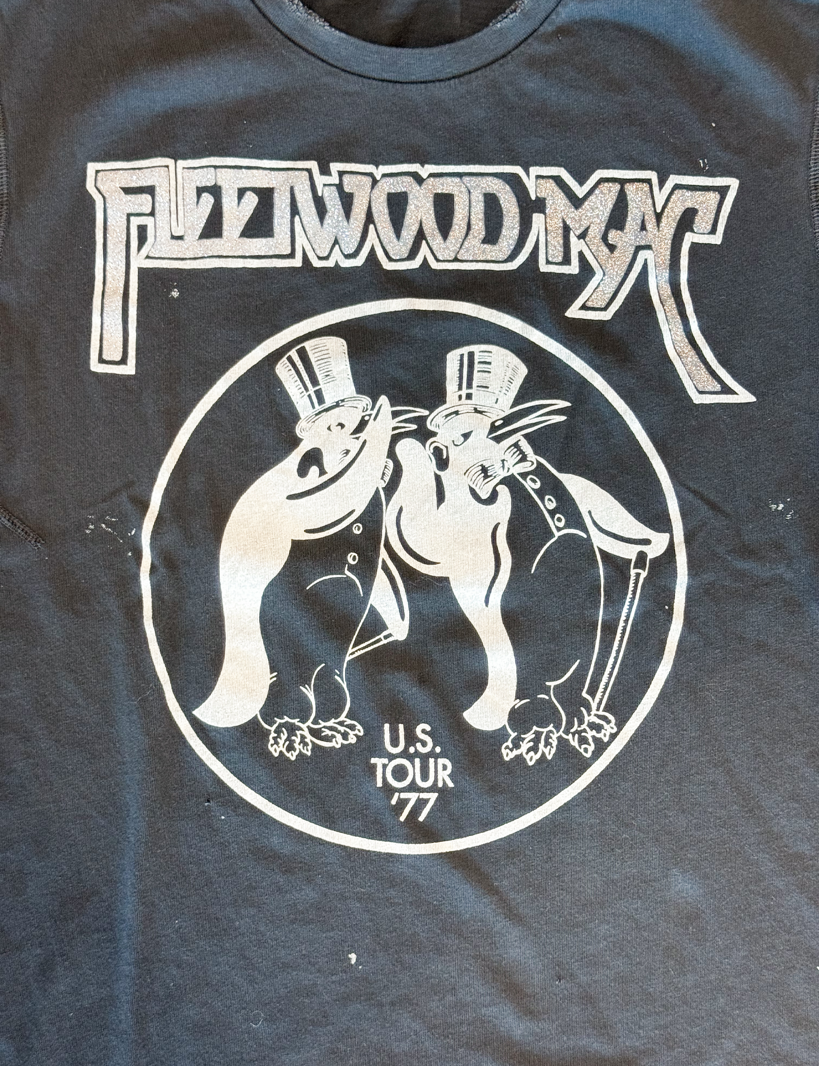Fleetwood Mac U.S. Tour '77 Crew Tee, Coal