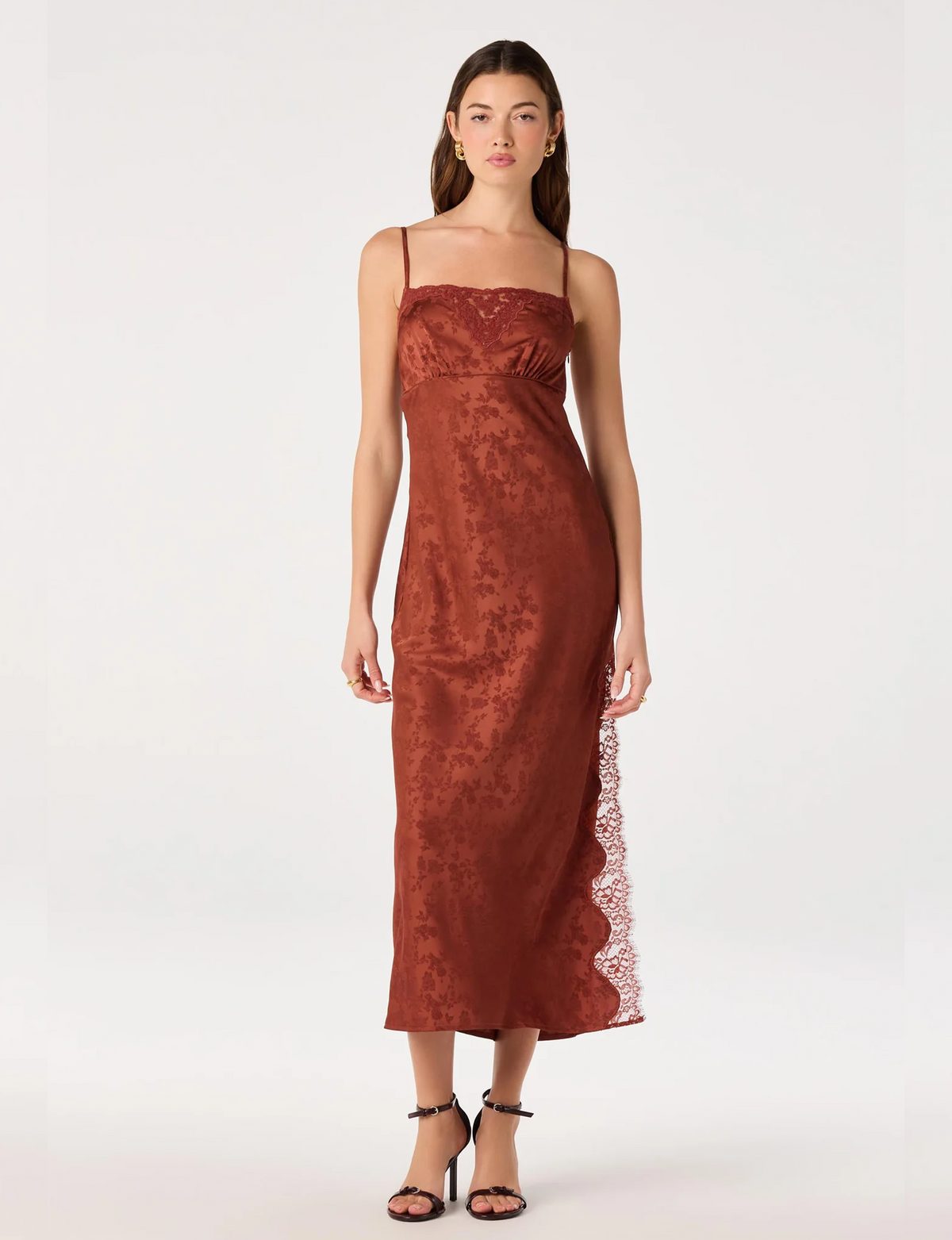 Kristian Jacquard Maxi Dress, Spice
