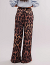 All Out Satin Leopard Pant, Coffee/Combo