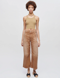 Cropped Baker Pant, Travertino