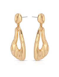 Molten Drop Earrings, Gold
