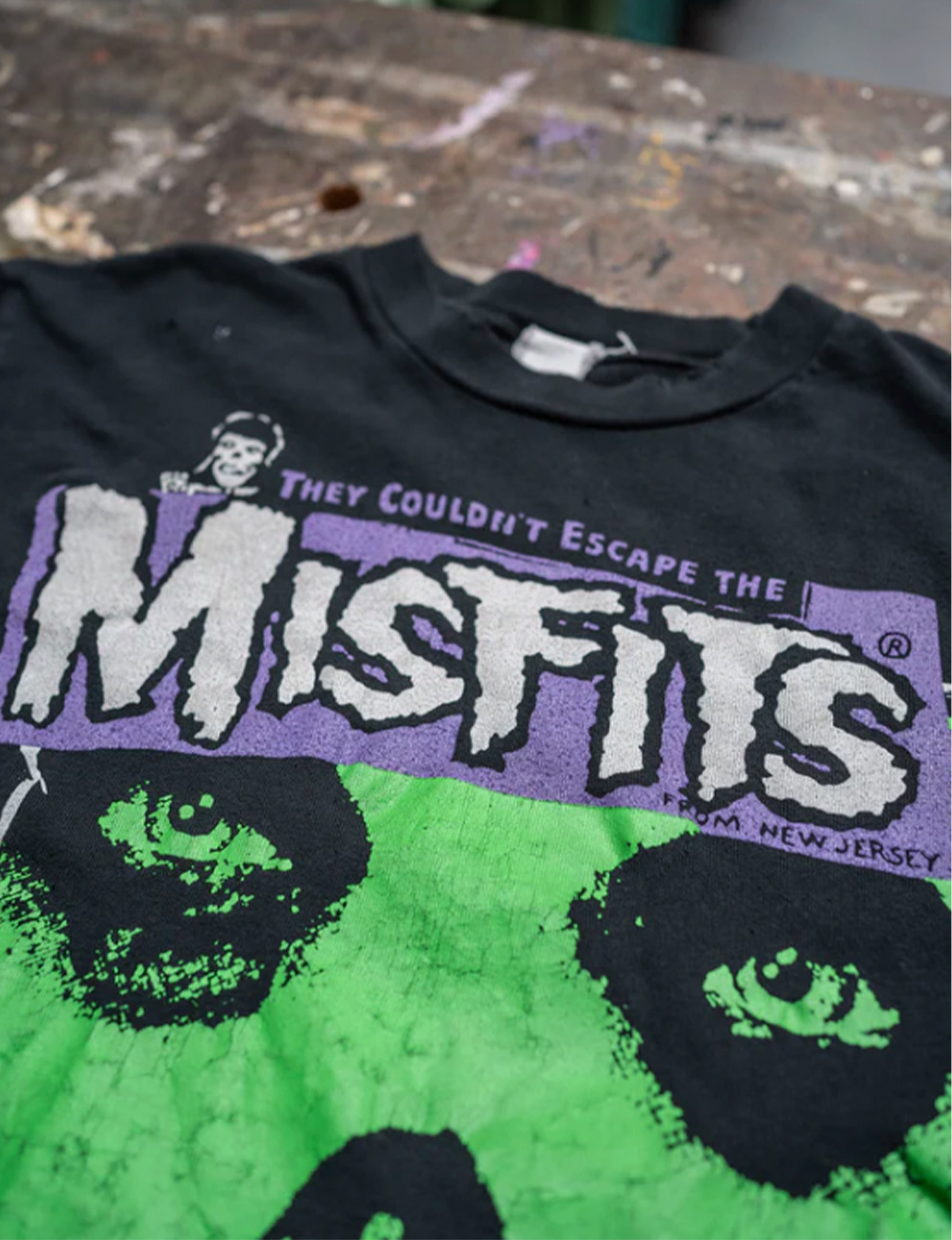 Couldn't Escape the Misfits L/S Tee, Coal