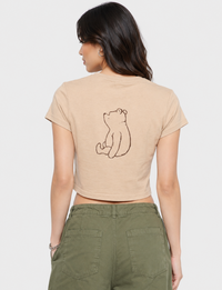 50's 'Oh Brother' Boxy Tee, Khaki