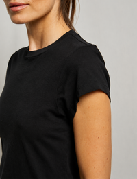 Sheryl Recycled Baby Tee, True Black