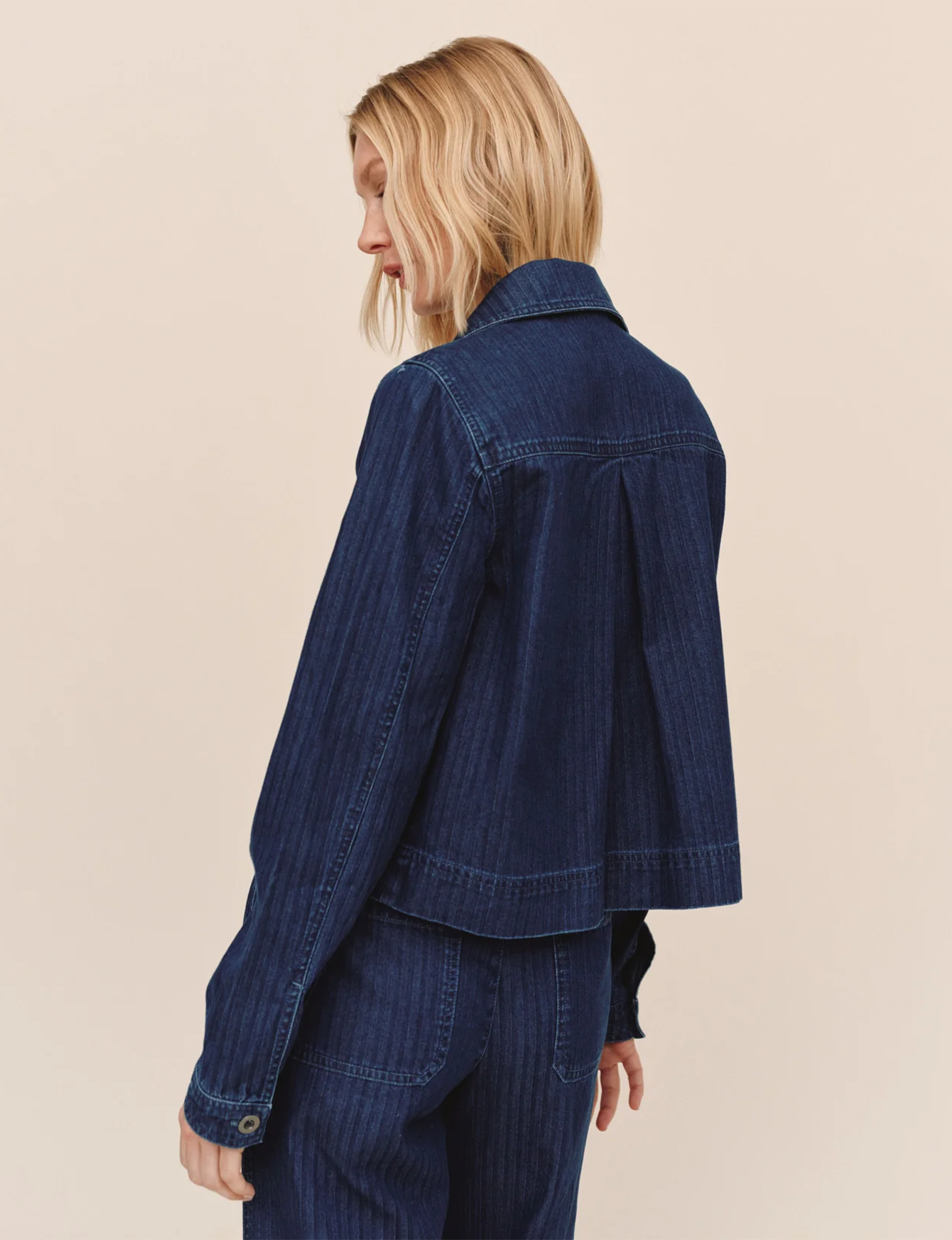 Flap Pocket Utility Jacket, Herringbone Wash