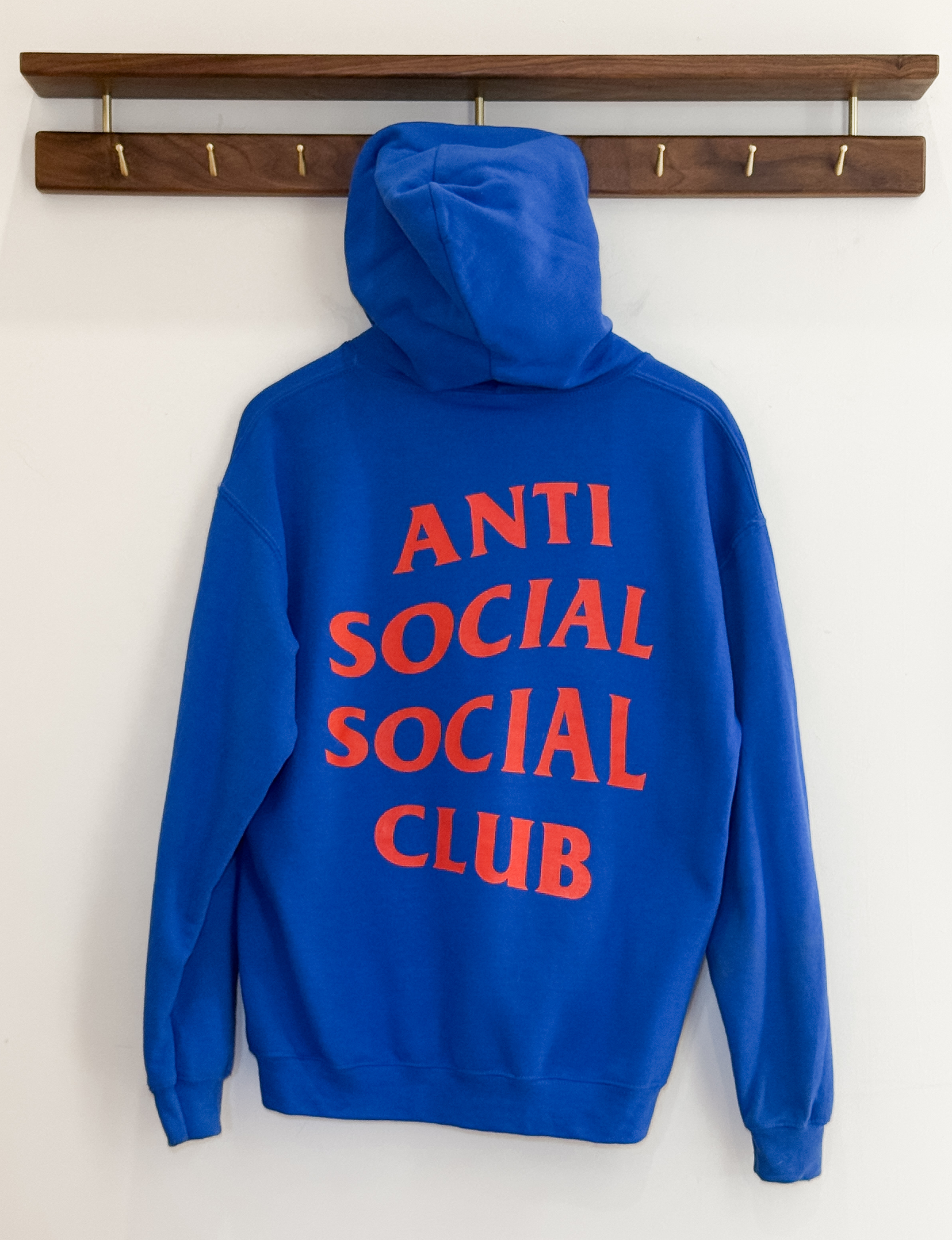 Anti Social Social Club Hoodie, Blue/Orange
