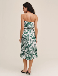 Flowy Midi Dress, Palm Paradise