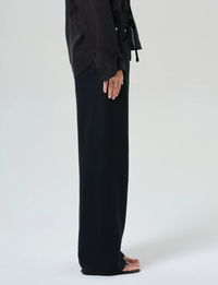 Brynn Linen Trouser, Black