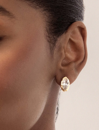 Luxe Mini Studs, Gold/Crystal