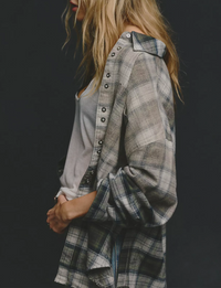 Alexi Plaid Shirt, Forest Green/Combo