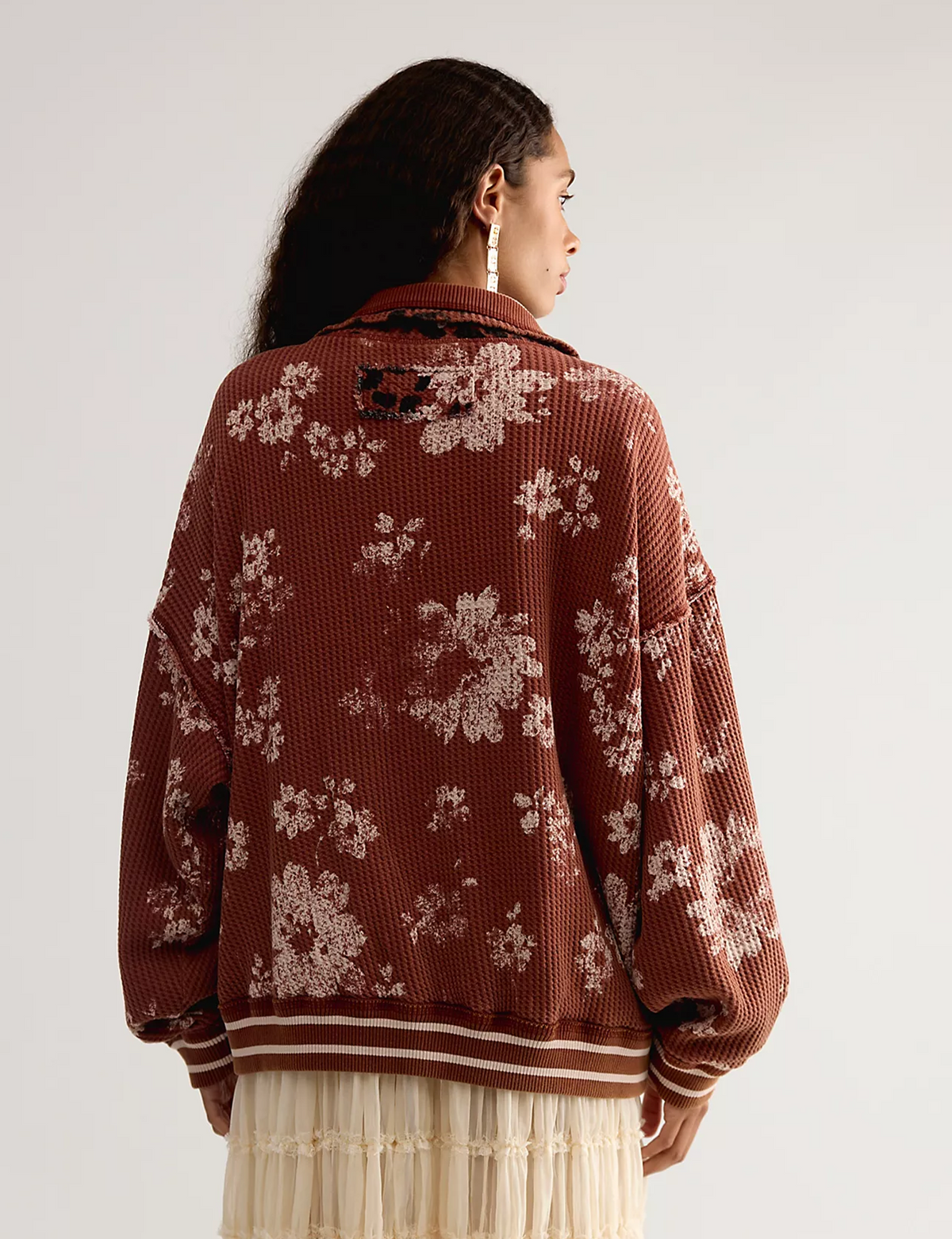 Print Mix Cardi, Whisper Pink/Combo