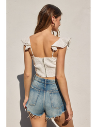 Flutter Corset, Off White