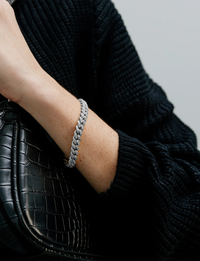 Nikki Pave Bracelet, Silver