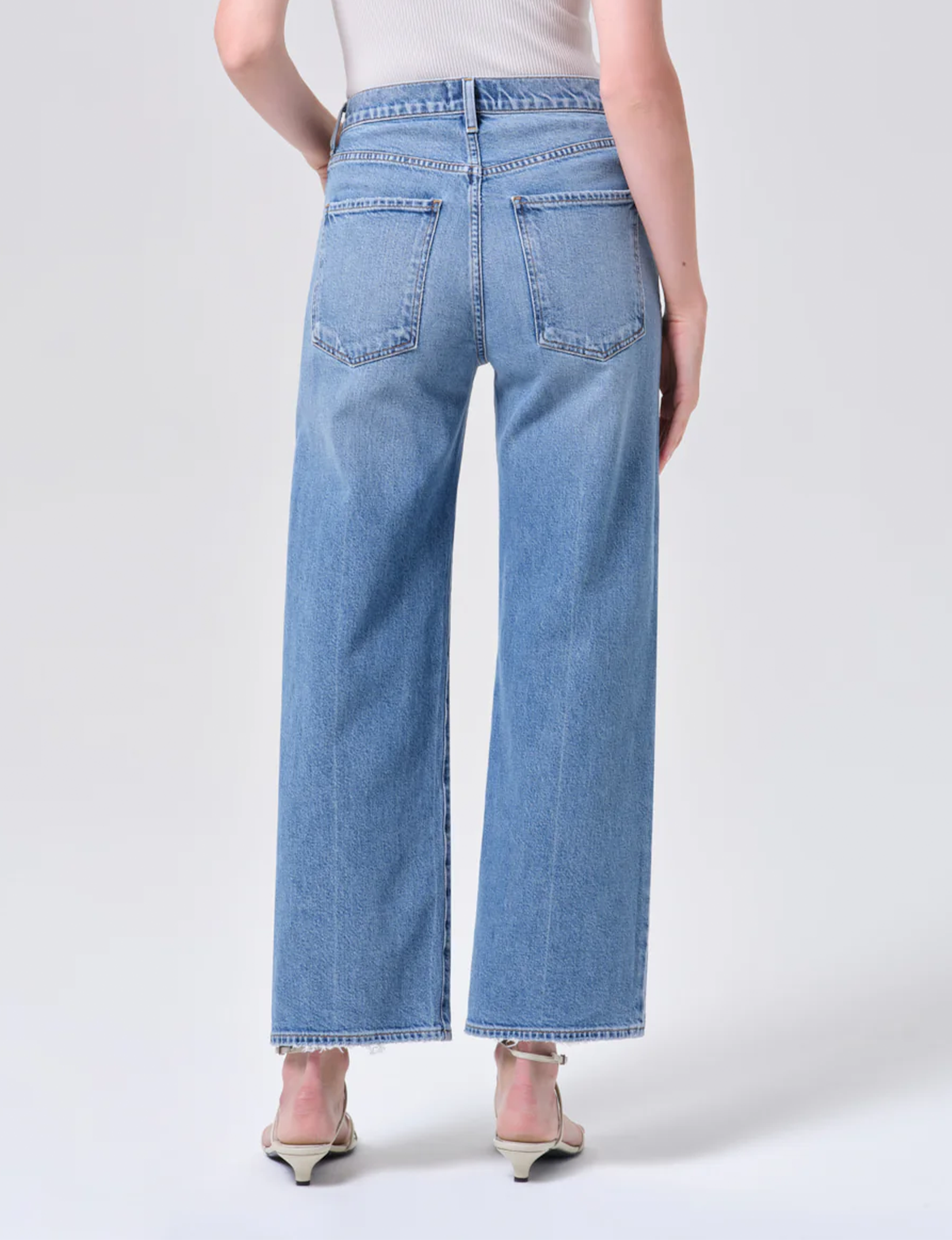 Harper Mid Rise Straight Leg Crop, Kindle