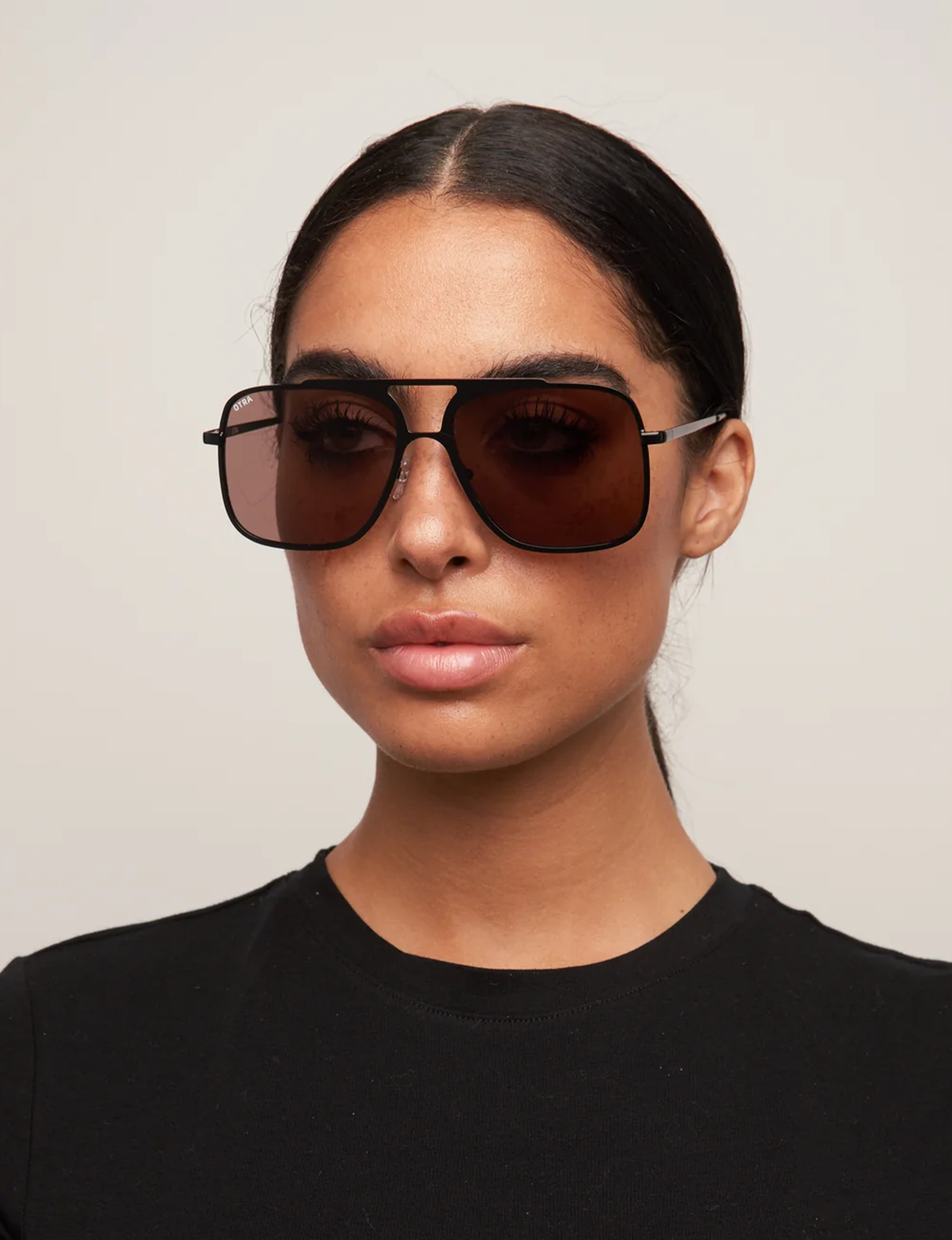 Bodie Sunglasses, Black/Smokey Brown