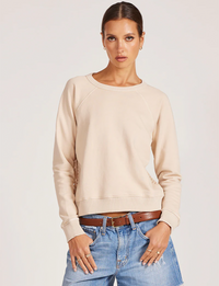 Mesh Back Pullover, Sandy