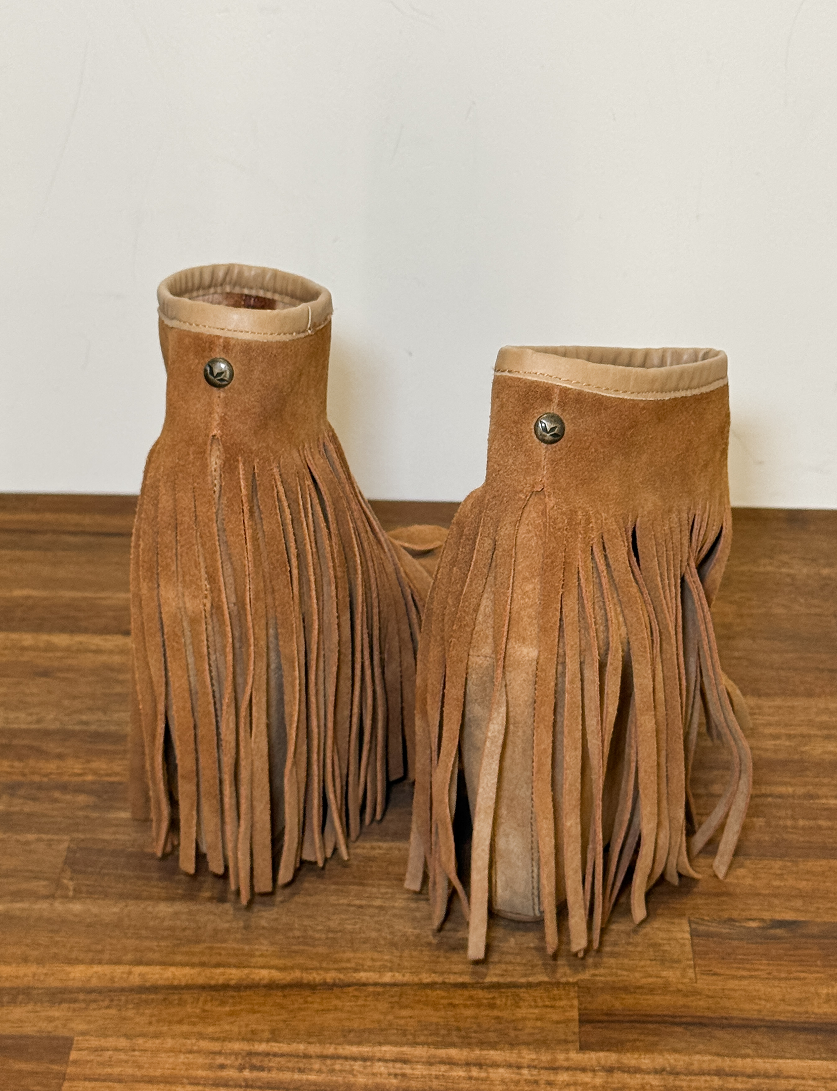 Koolaburra Fringe Boot, Tan Suede