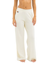 5 Stripe Wide Leg Pocket Sweatpants, Vintage White/White Grey