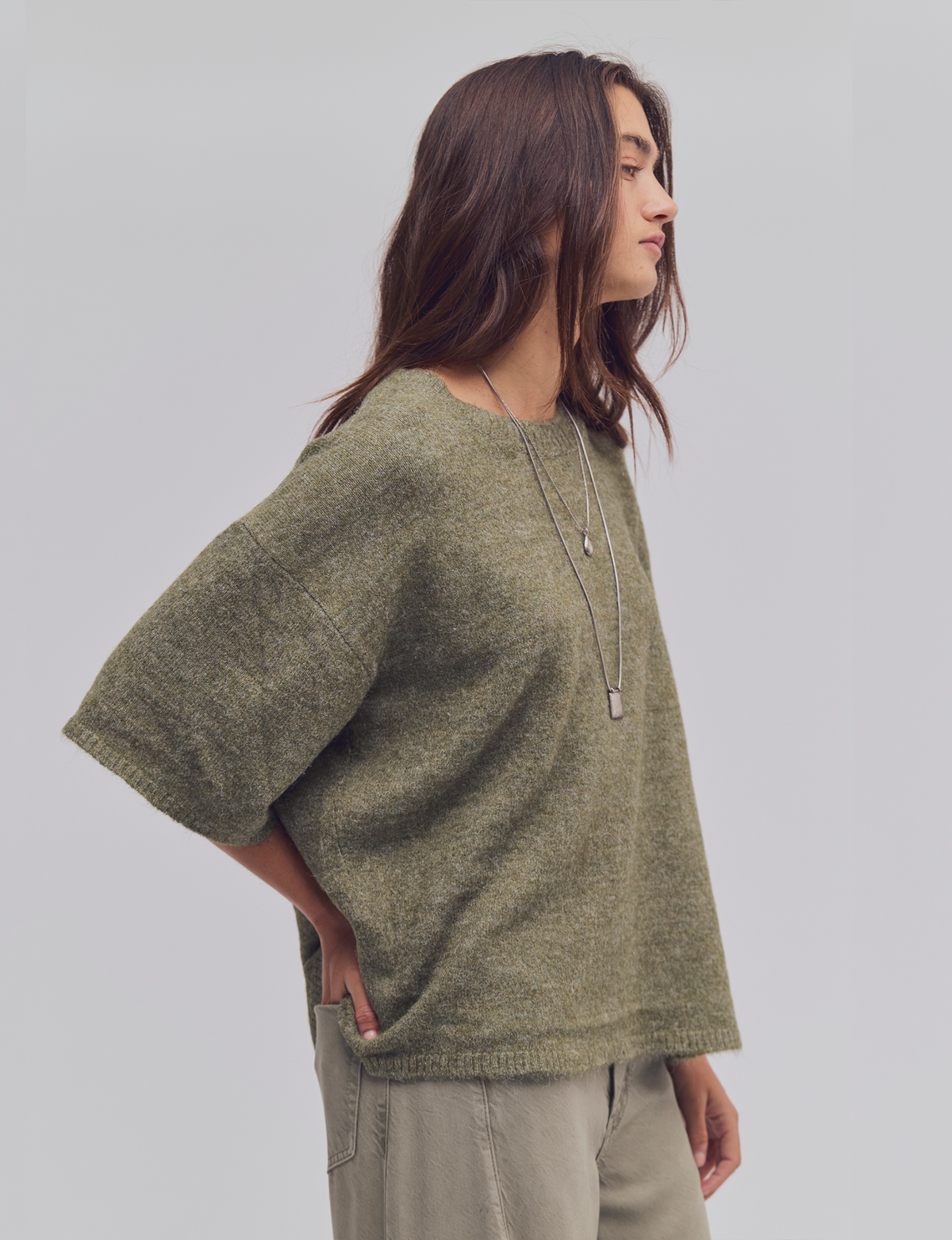 Margot Sweater Tee, Kalamata Melange