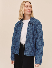 Quilted Barn Jacket, Indigo Lagoon Wash