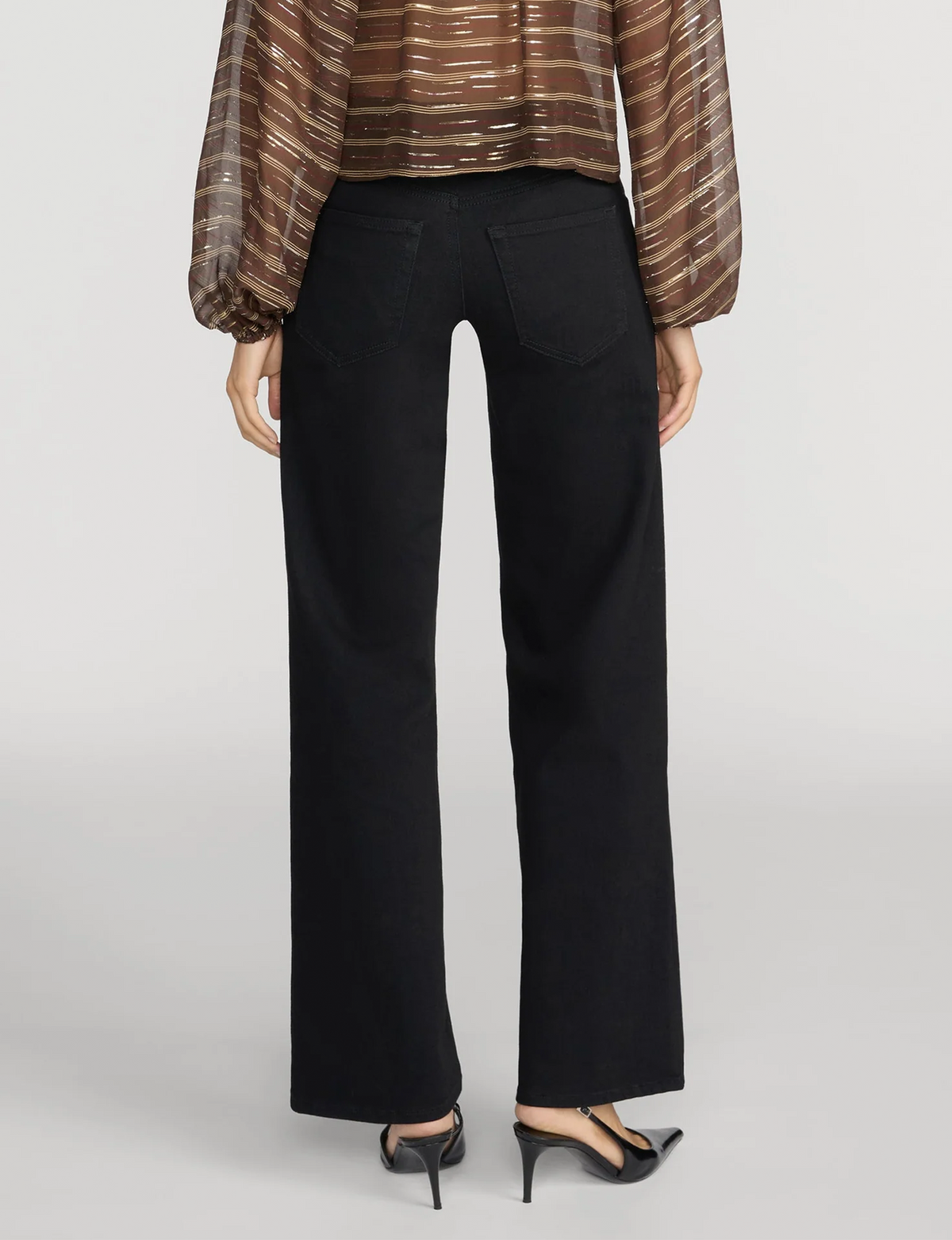 Low Rise Le Slim Palazzo, Black