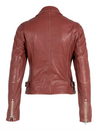 Sofia Leather Moto Jacket, Astro Dust