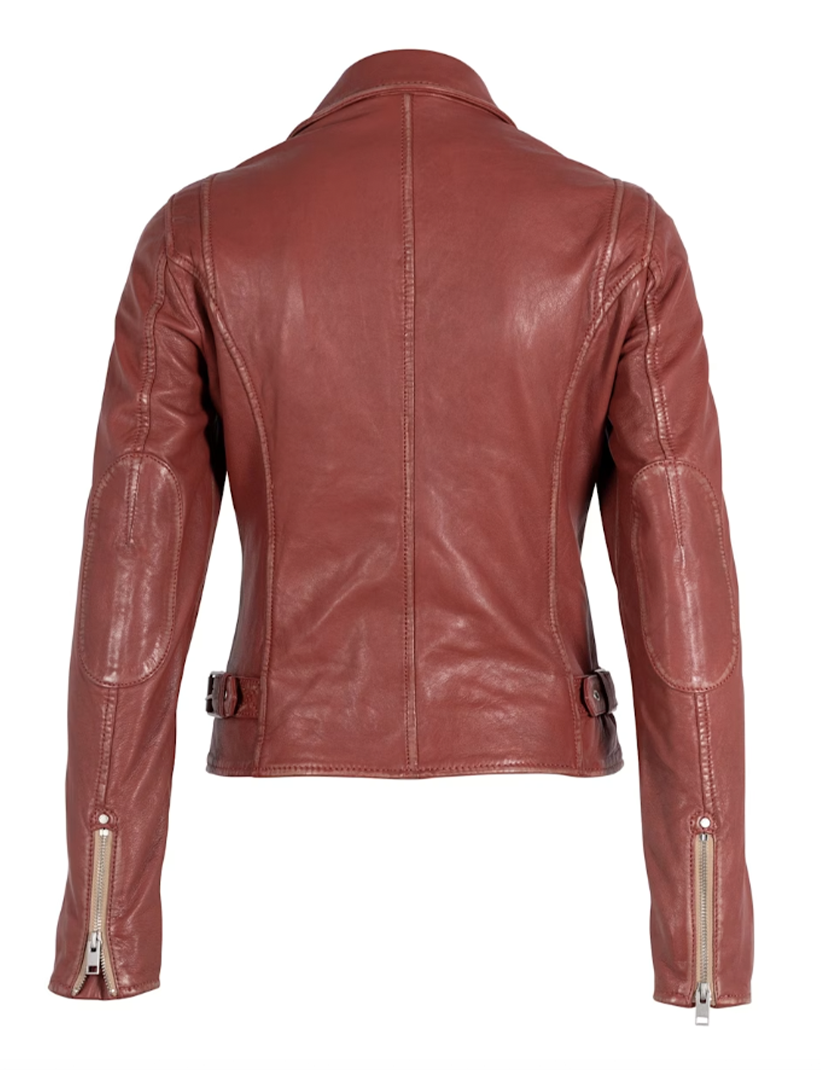 Sofia Leather Moto Jacket, Astro Dust