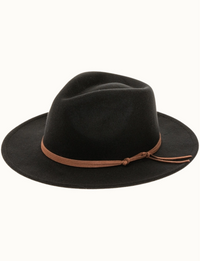 Vegan Poly Wool Rancher Hat, Black
