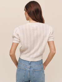Short Cardigan, Ivory
