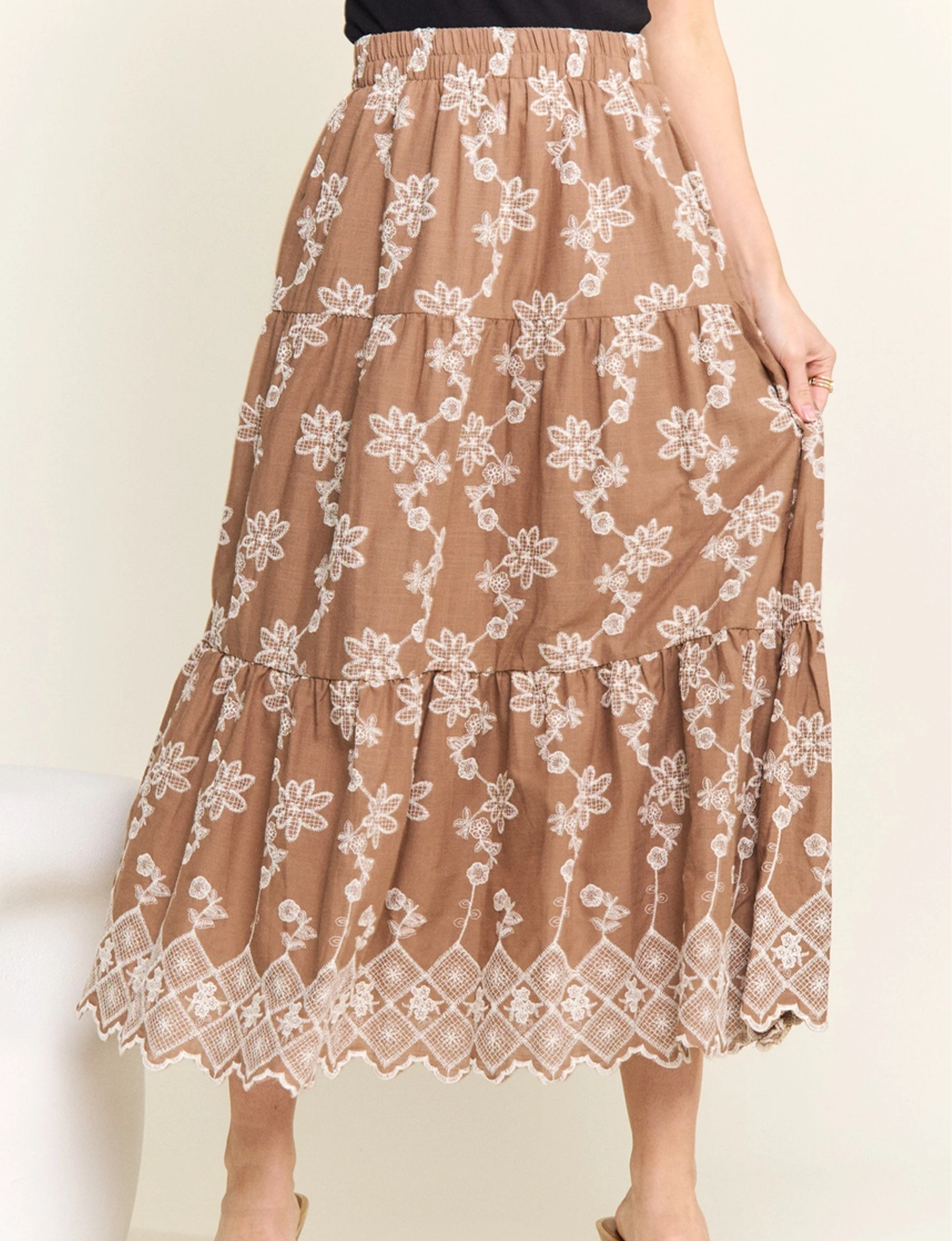 Reyna Maxi Skirt, Mocha