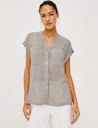 Mel Shirt, Espresso Gingham