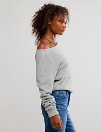 WTF Jess Long Sleeve, Heather Grey