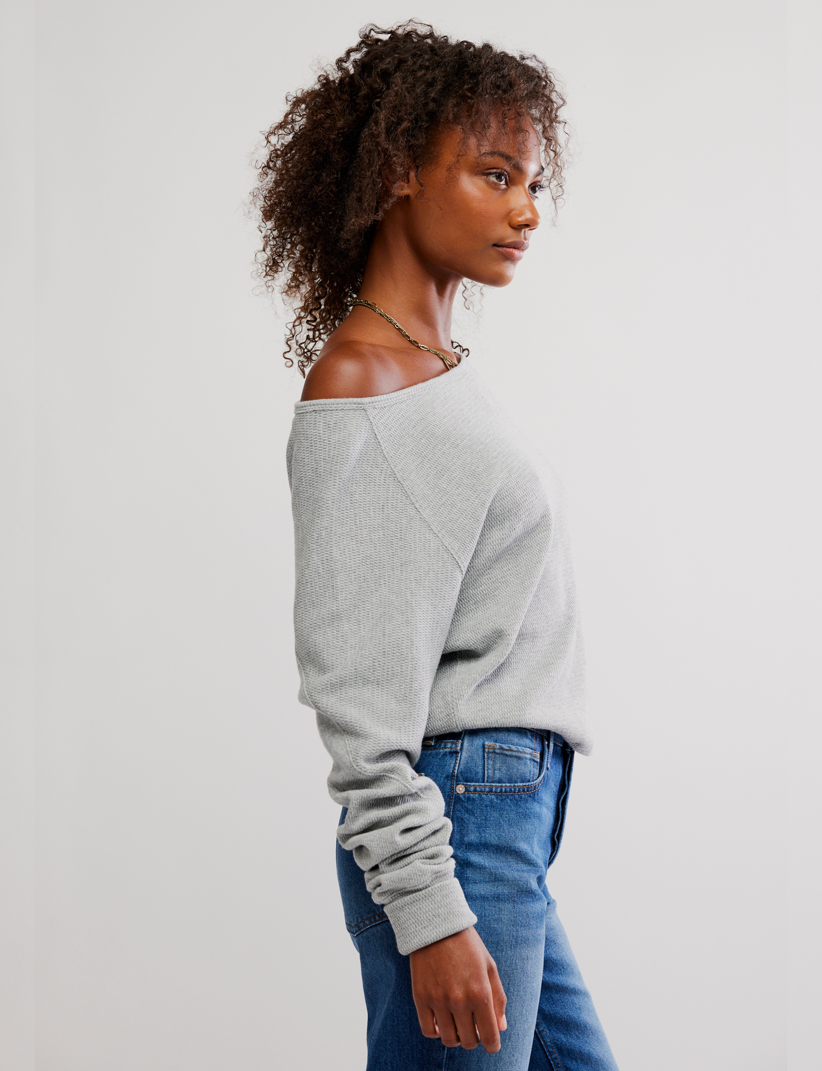 WTF Jess Long Sleeve, Heather Grey