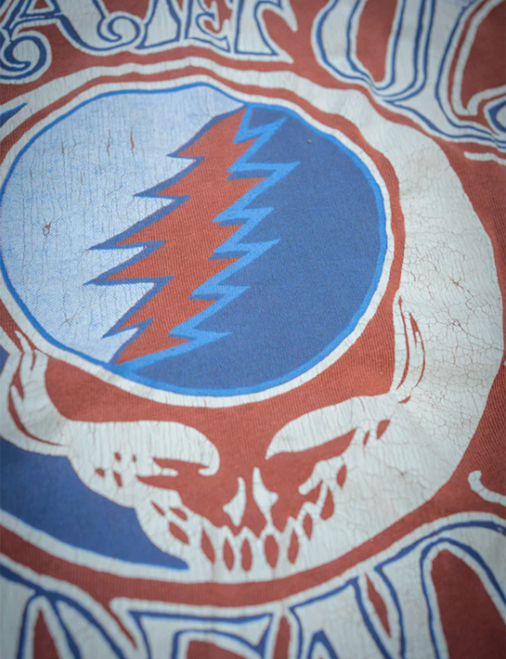 Grateful Dead Ripple Crew Fleece, Rust