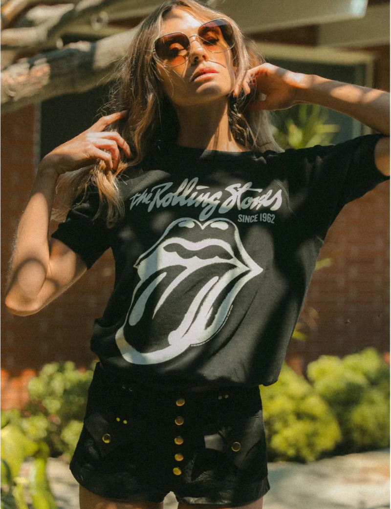 Rolling Stones Raglan Tee, Black