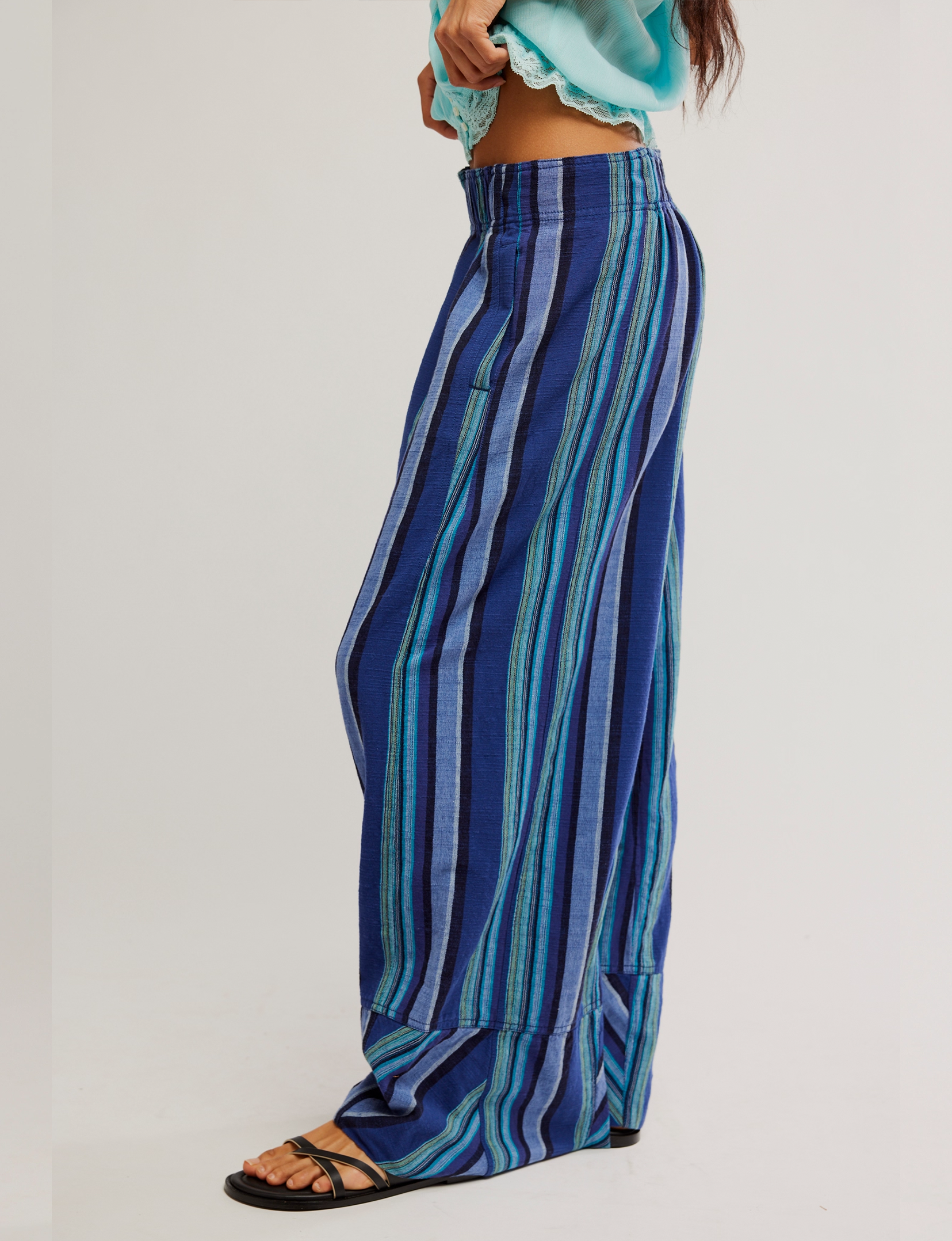 Days End Solar Linen Stripe Pant,