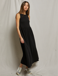 Eva Tiered Dress, True Black