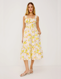 Rafaella Dress, Tossed Daffodils