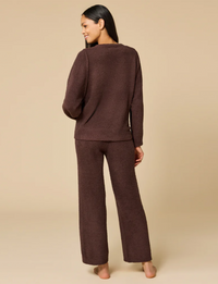 Marshmallow Reverse Seam Bracelet Lounge Set, Espresso
